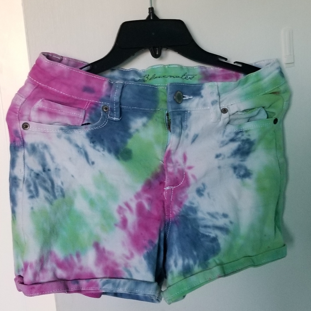 Tie dye shorts